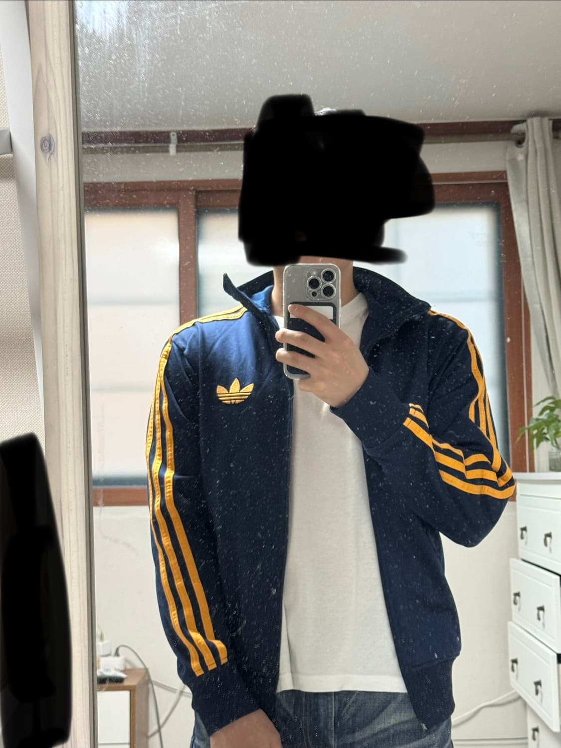 아디다스 파이어버드 네이비 옐로우 트랙탑 95 상품이미지3