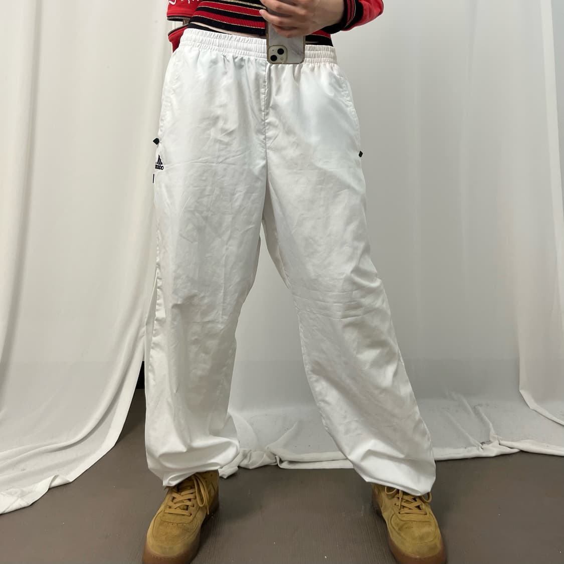 Adidas white woven pants 상품이미지2