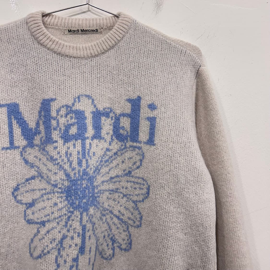 마르디 메르크디 케시미어 울부클 플라워 니트 상품이미지1