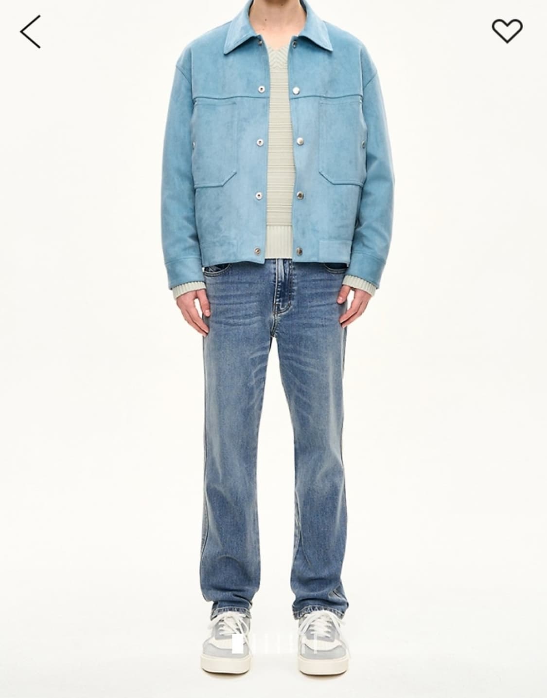 한섬 시스템 2022 스티치 포켓 점퍼 100사이즈 상품이미지1