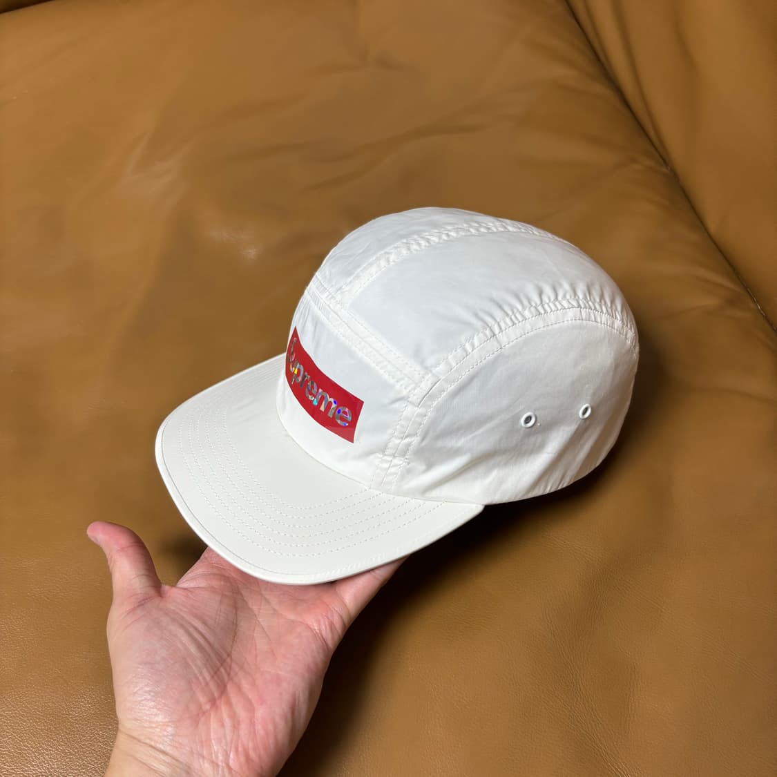Supreme 슈프림 화이트 캠프캡 모자 (White) 상품이미지4