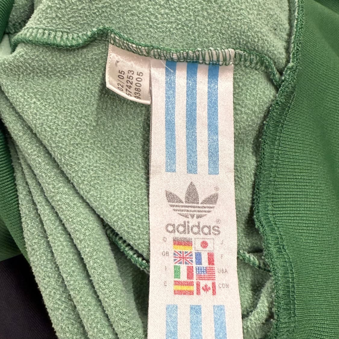 아디다스 초노 그린 옐로우 슈퍼스타 올드스쿨 져지 트랙탑 100 상품이미지6