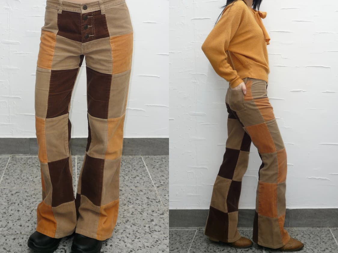 retro check corduroy pants 상품이미지1