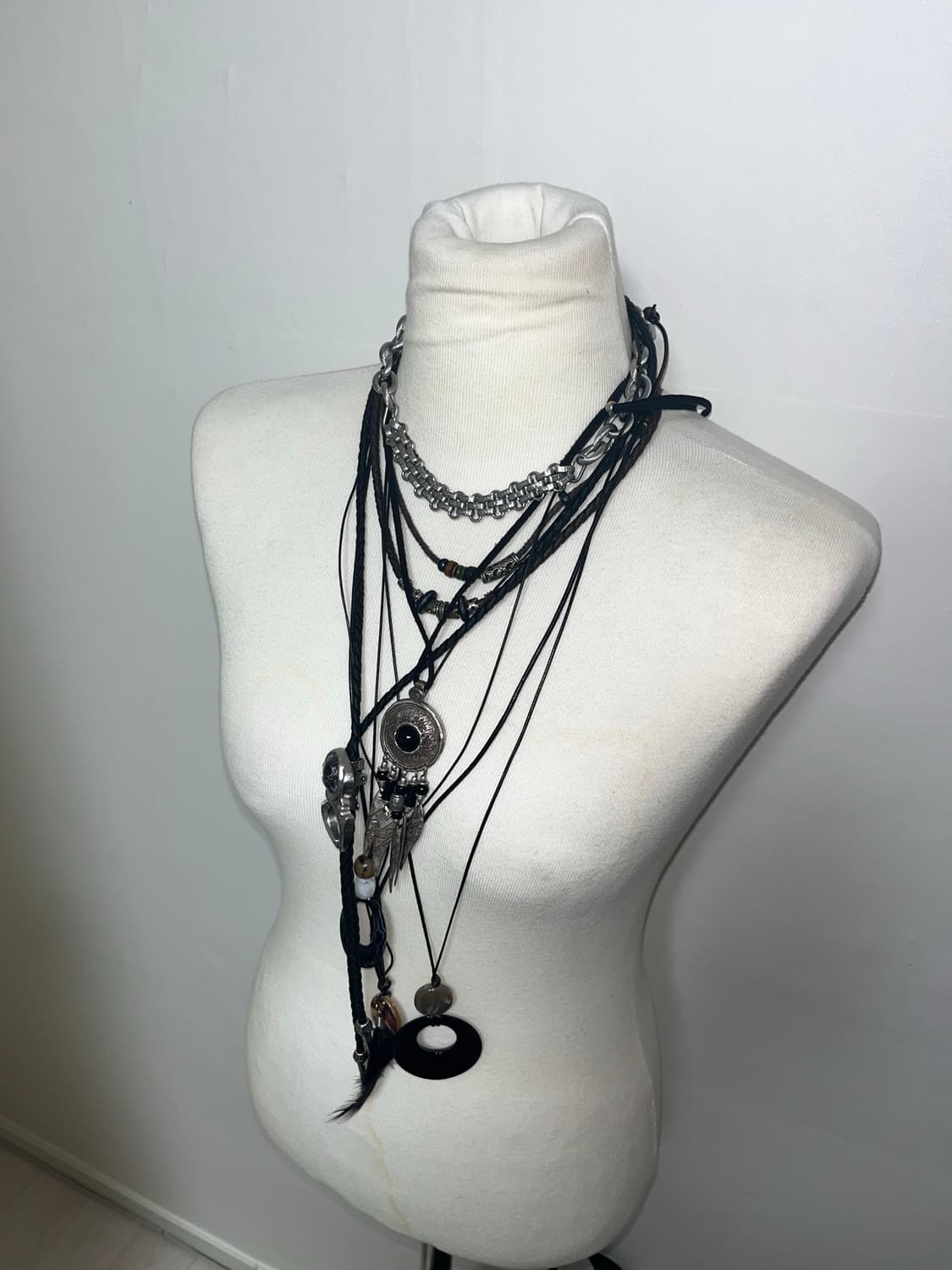 보헤미안 빈티지 레이어드 목걸이 일괄 상품이미지1