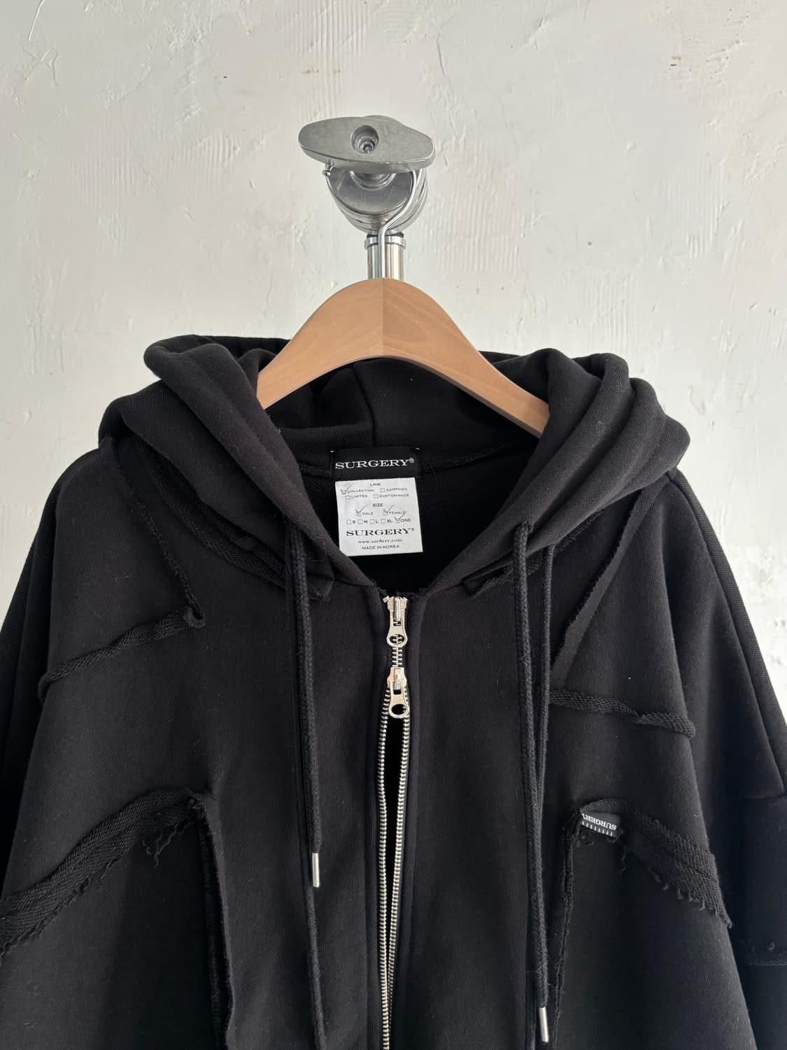 Surgery 써저리 리메이크 오버 피그먼트 후드 집업 상품이미지7