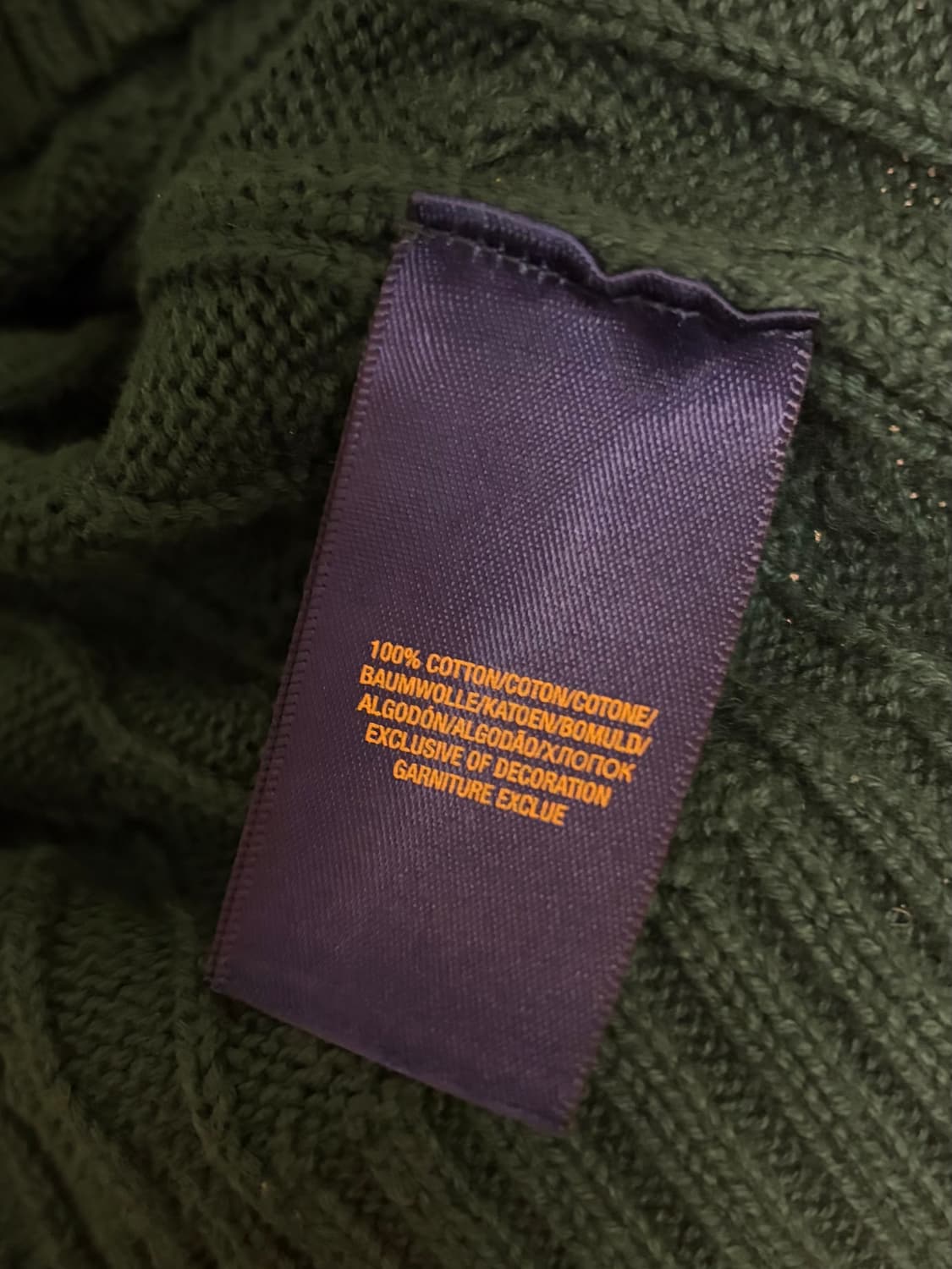 폴로 꽈베기 니트 초록 상품이미지4