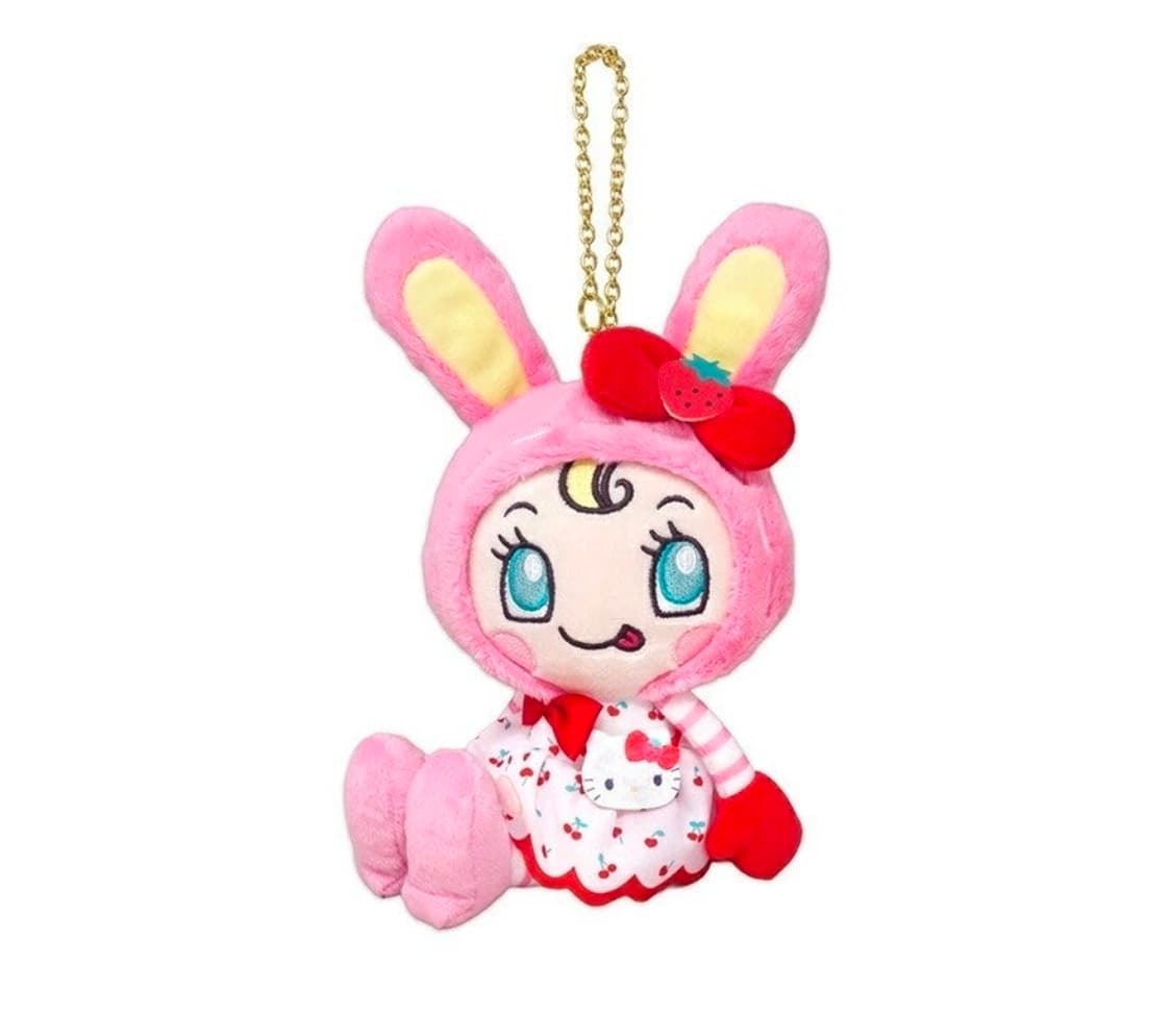 산리오 x 메조피아노 헬로키티 베리에짱 콜라보 시리즈 마스코트 인형 키링 상품이미지1