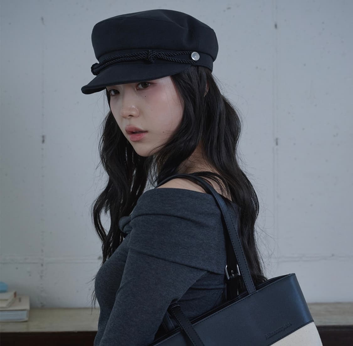 올인컴플리트 노티드 로프 마린캡 (블랙) 상품이미지1