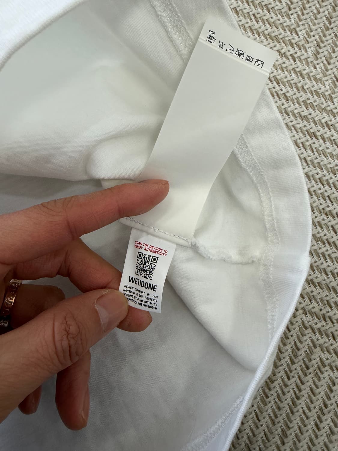 정품) 웰던 오버핏 반팔티 S 상품이미지8