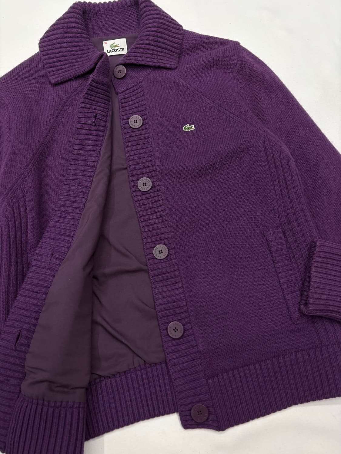 라코스테 버튼 집업 니트 상품이미지7