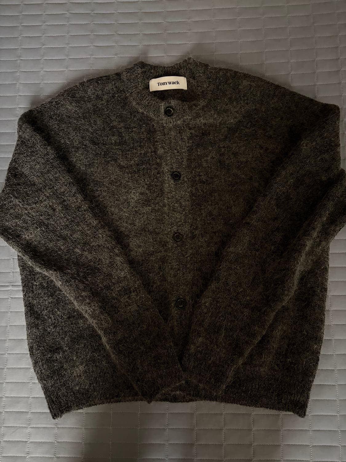 토니웩 울 모헤어 가디건 멜란지 그레이(L) 상품이미지2