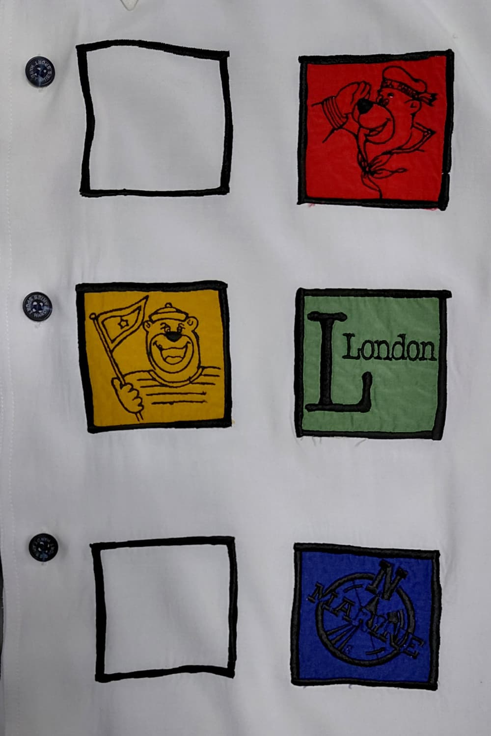 ​[L/실크혼방] HARDY AMIES SPORT 자수 레이온 셔츠 상품이미지6