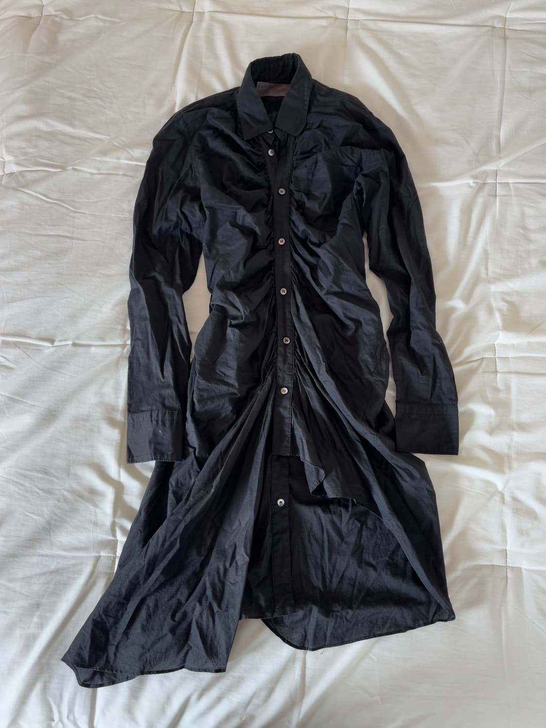 노조미 이시구로 언발란스 롱셔츠 원피스 상품이미지1