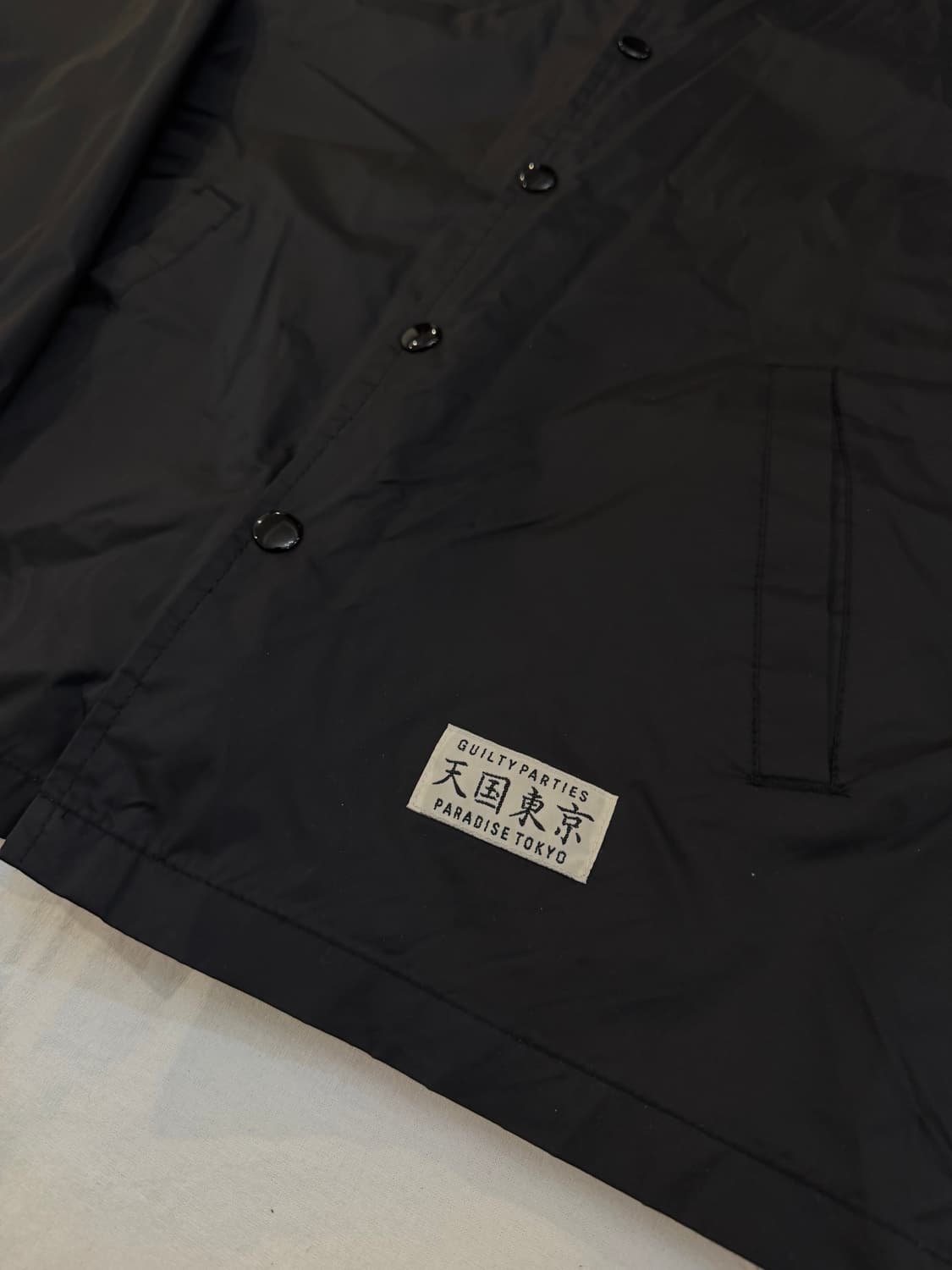 와코마리아 길티플레져 양털안감 코치자켓 블랙 상품이미지3