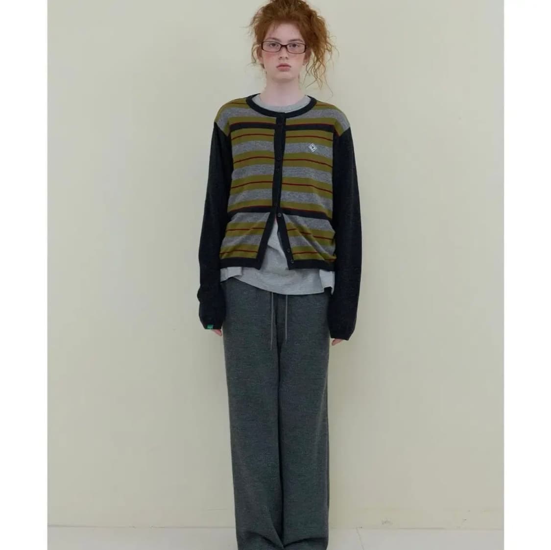 노컨텐츠 Cashmere Wool Stripe Cardigan 상품이미지3