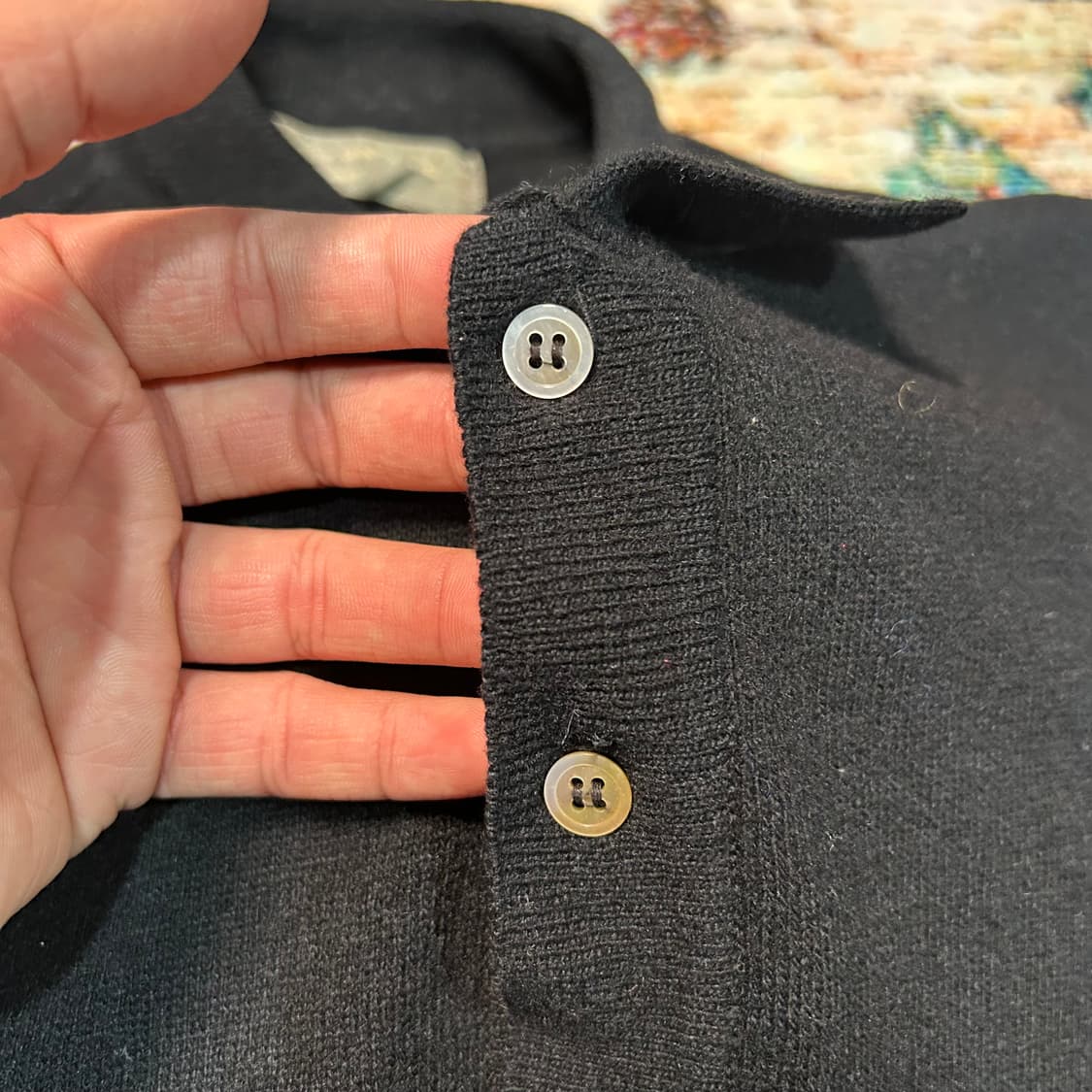 [XL] 90s 꼼데가르송 옴므 니트 카라티 상품이미지2