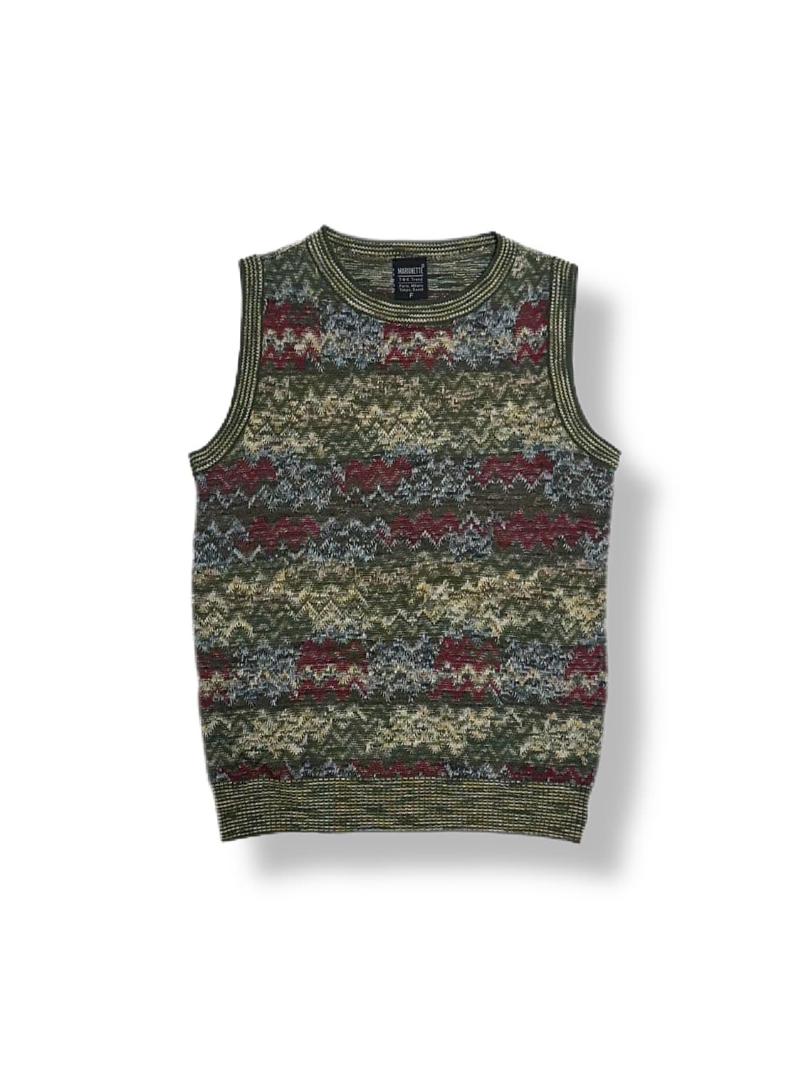 빈티지 미쏘니맛 니트 베스트 상품이미지1