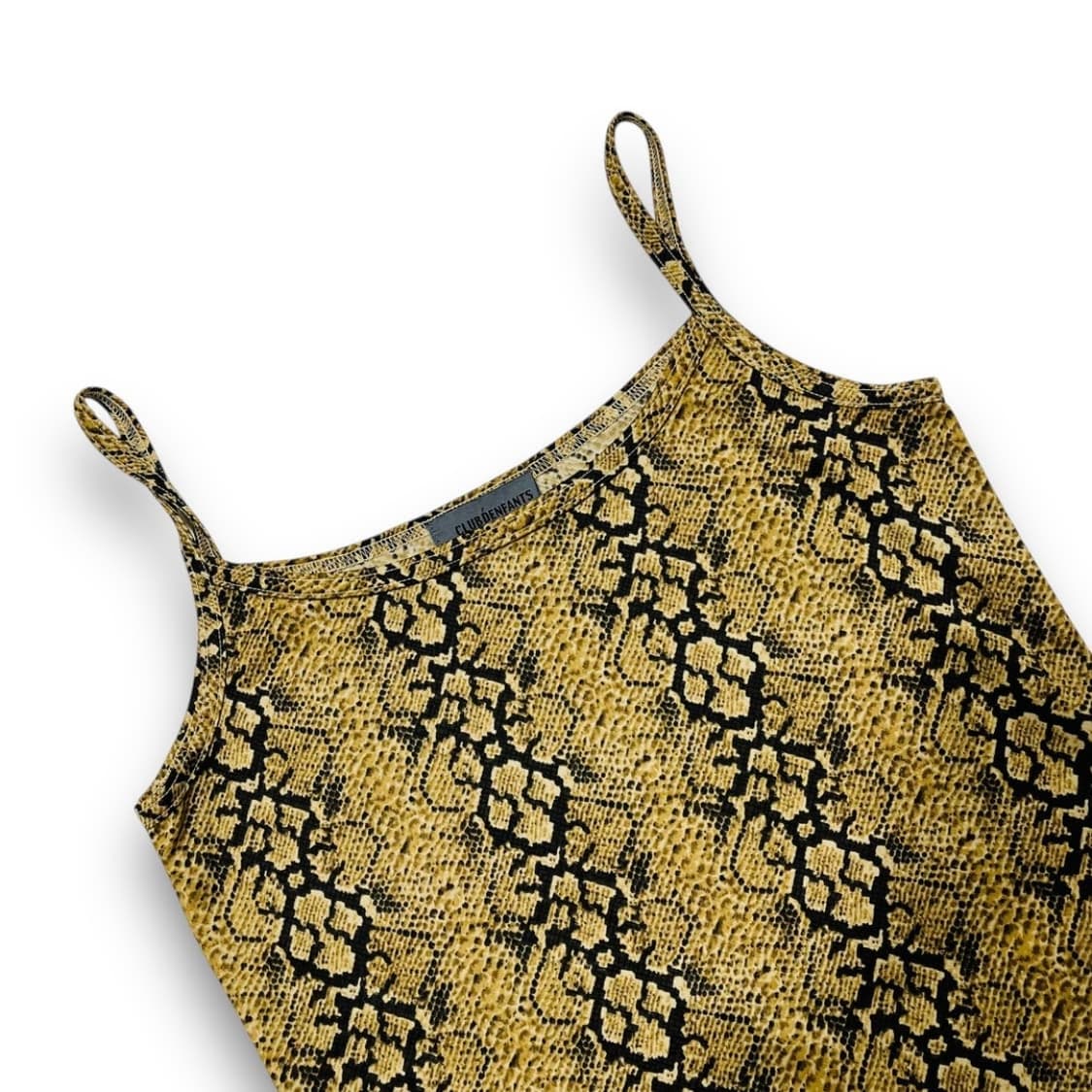 클럽 파이톤 패턴 빈티지 슬리브리스 상품이미지2