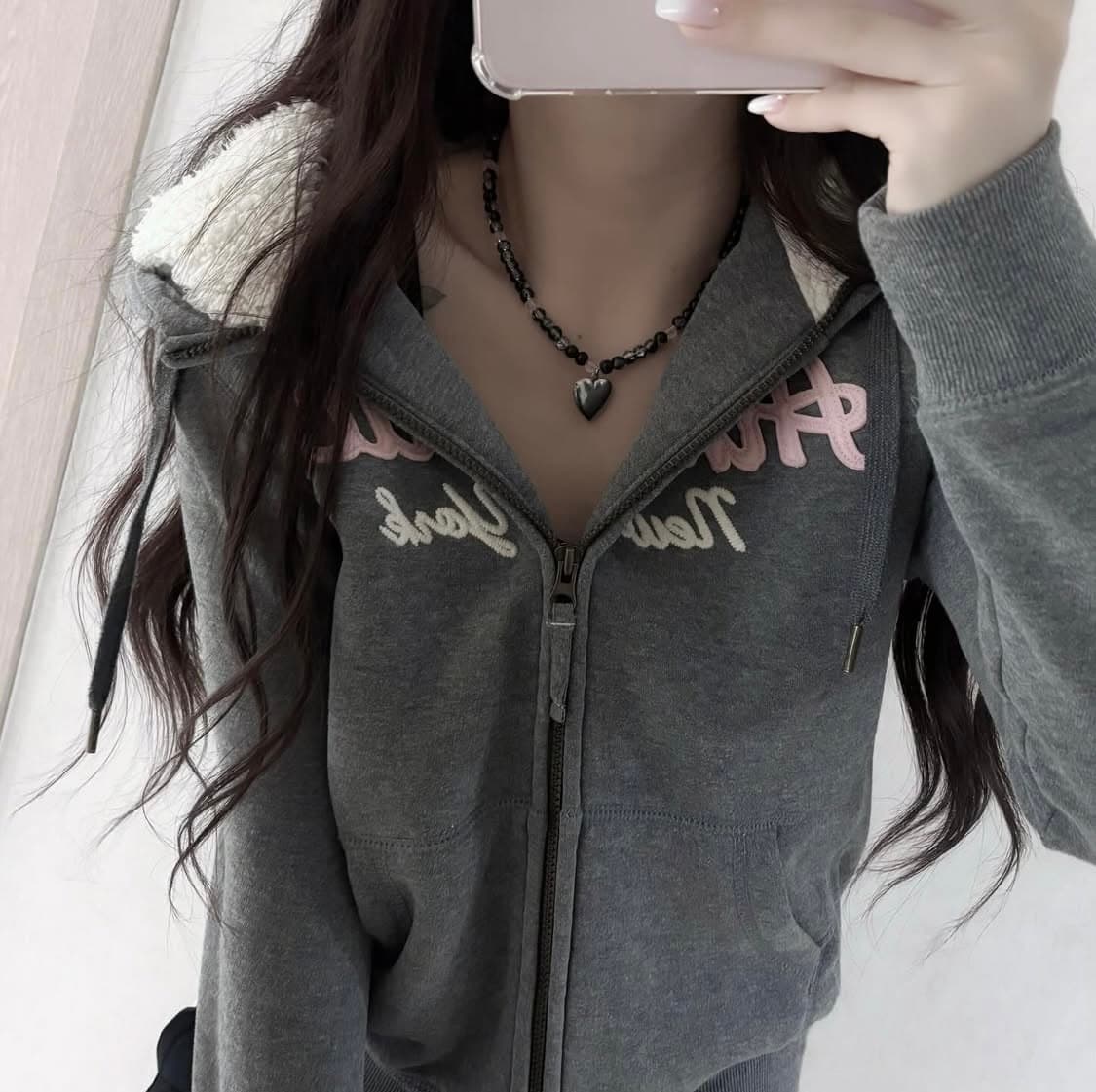 스파오 울프죠 후드집업 그레이 솜빈티지 진리빈티지 stc빈티지 상품이미지1