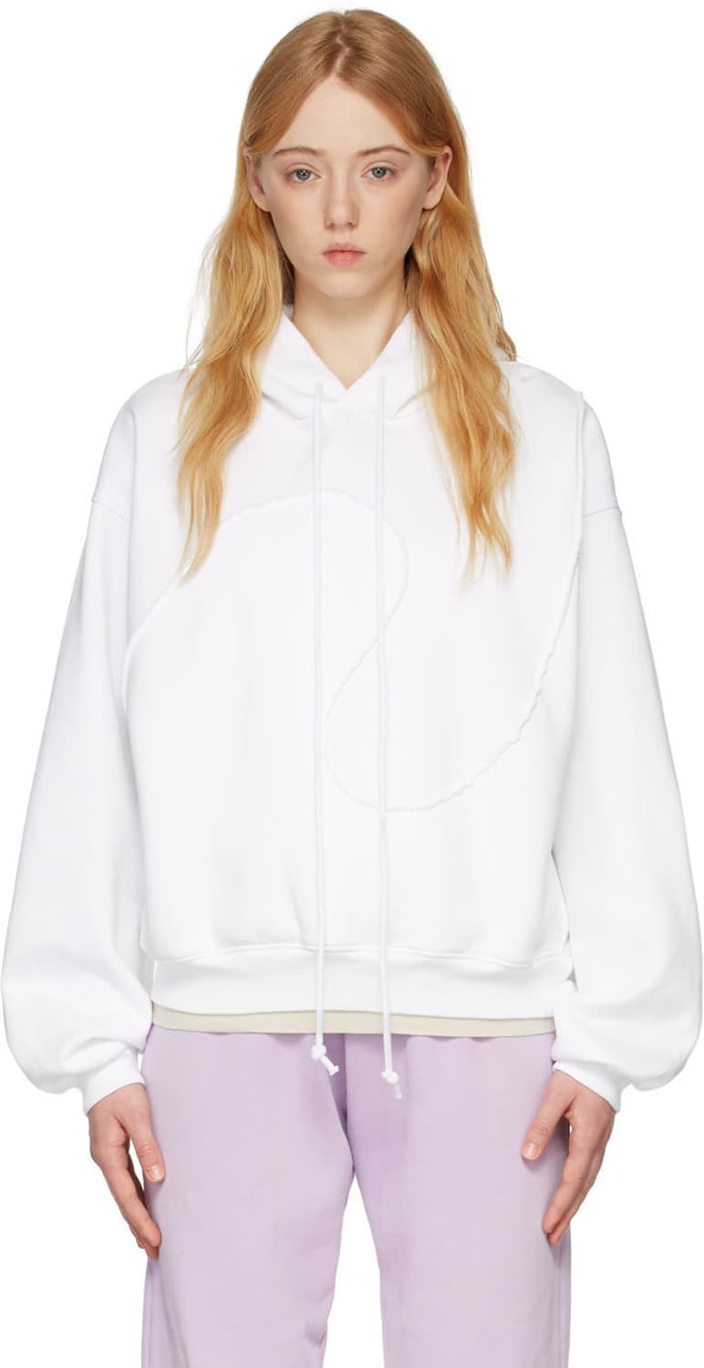 ERL wave hoodie white 새상품 상품이미지1