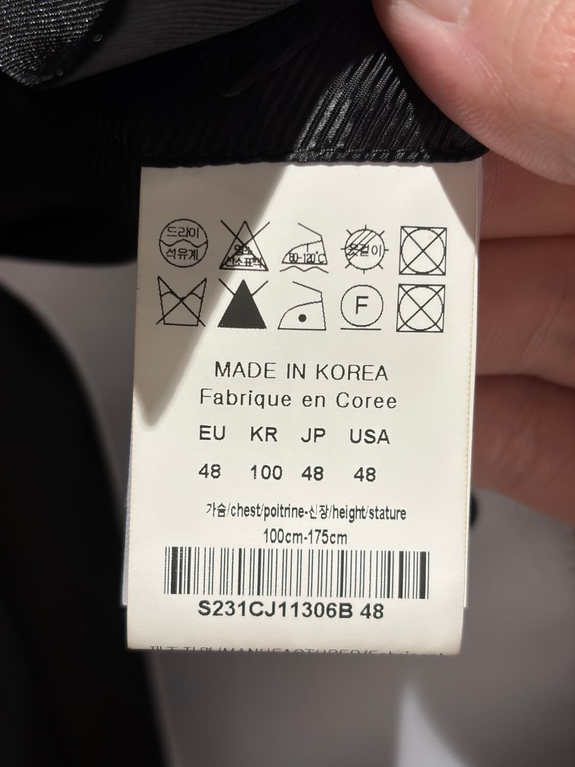 솔리드옴므 블랙 대디핏 블레이져 자켓 (마지막 가격) 상품이미지3