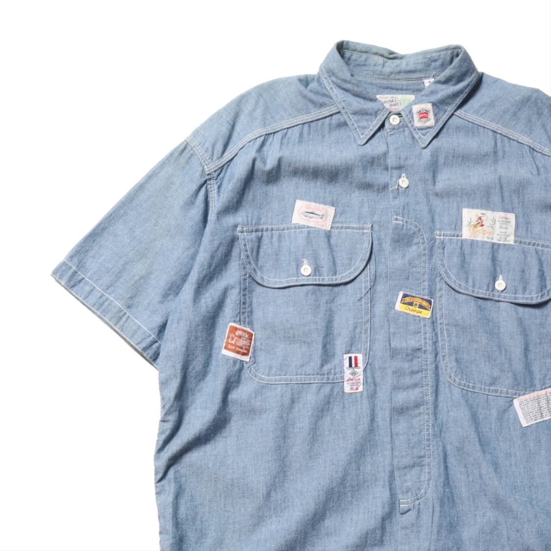 Barbras Shirts Patch Work  Half shirt 상품이미지2