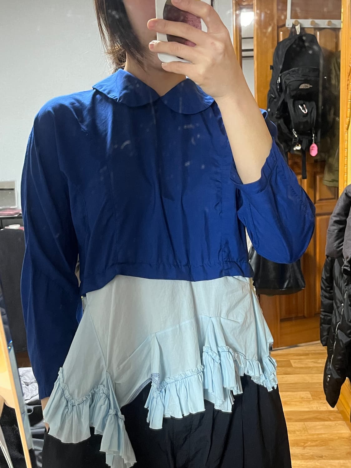 꼼데가르송 러플 블라우스 빈티지 상품이미지1