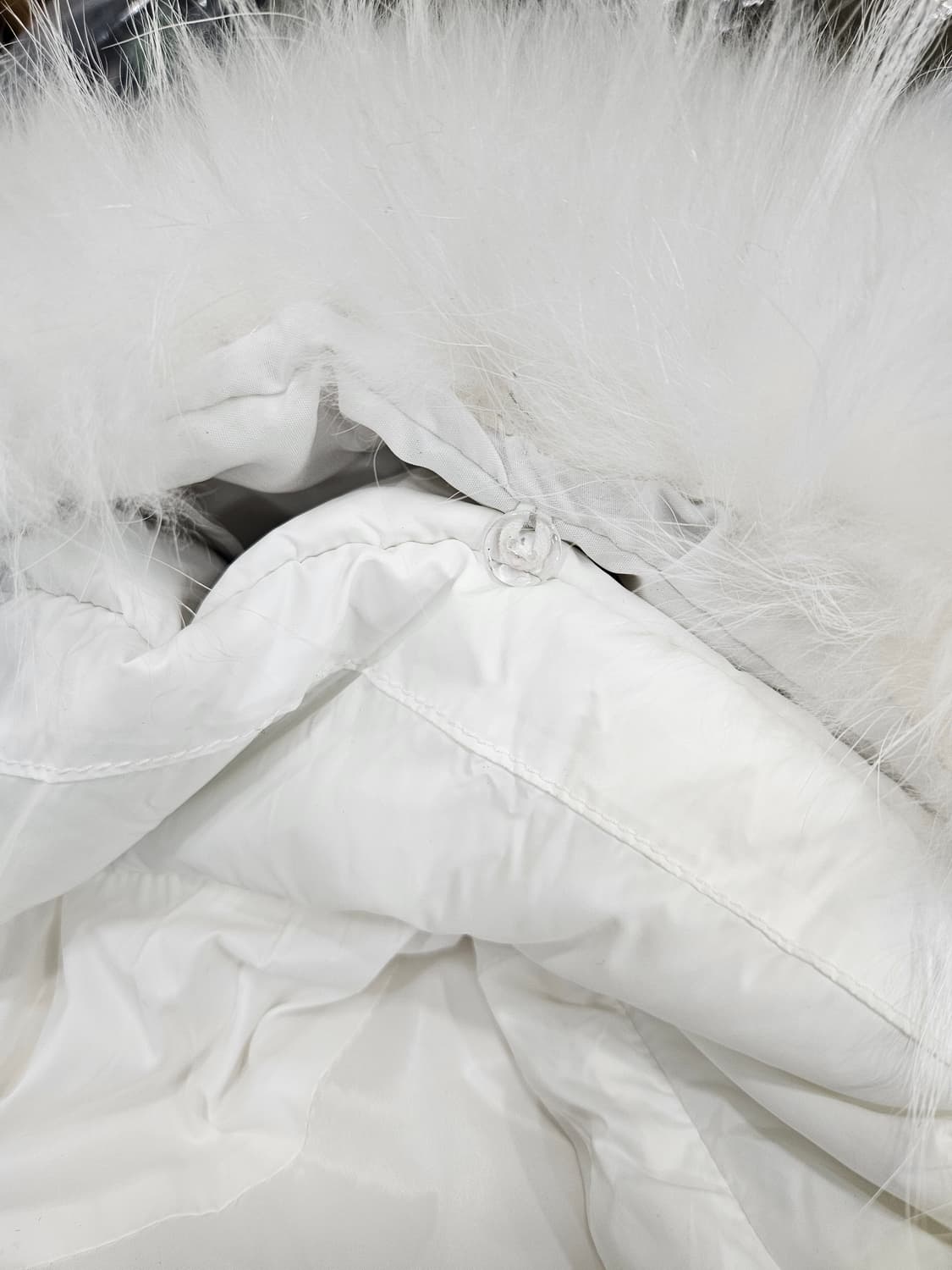 화이트 폭스 퍼카라 오리털 숏패딩M 상품이미지6