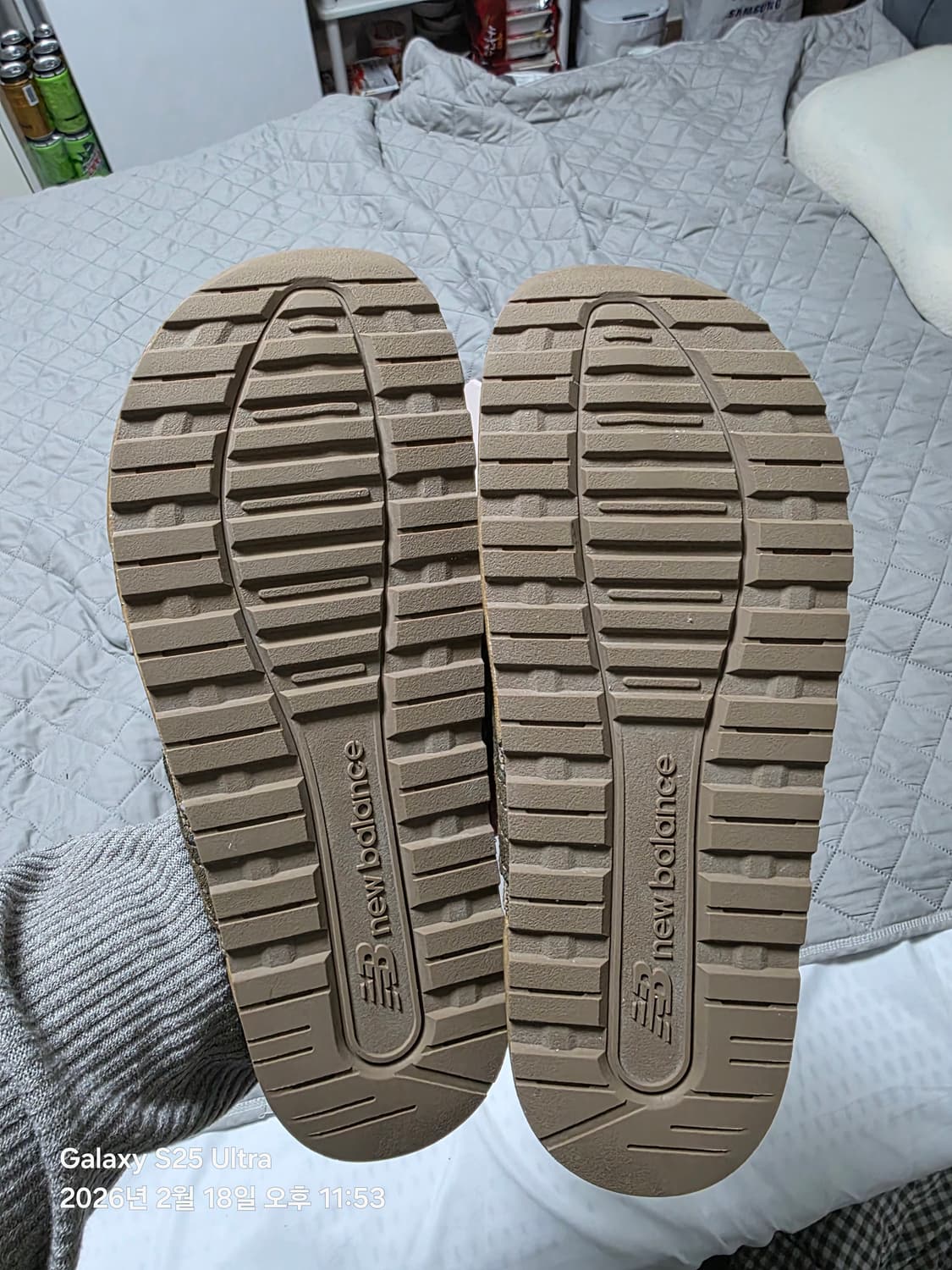 [270] 뉴발란스 쪼리 레더 슬라이드 브라운 새상품 상품이미지3
