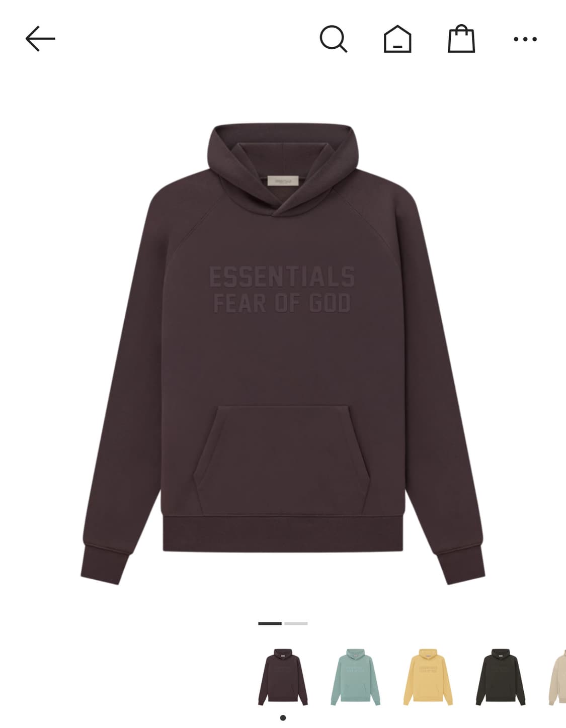 fear of god essentials 후드티 플럼  상품이미지1