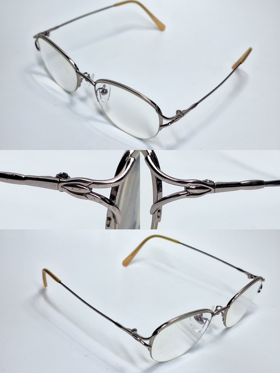 90s 일본 빈티지 ONLYFLEX OF-1004 반무테 안경테 초경량  상품이미지9