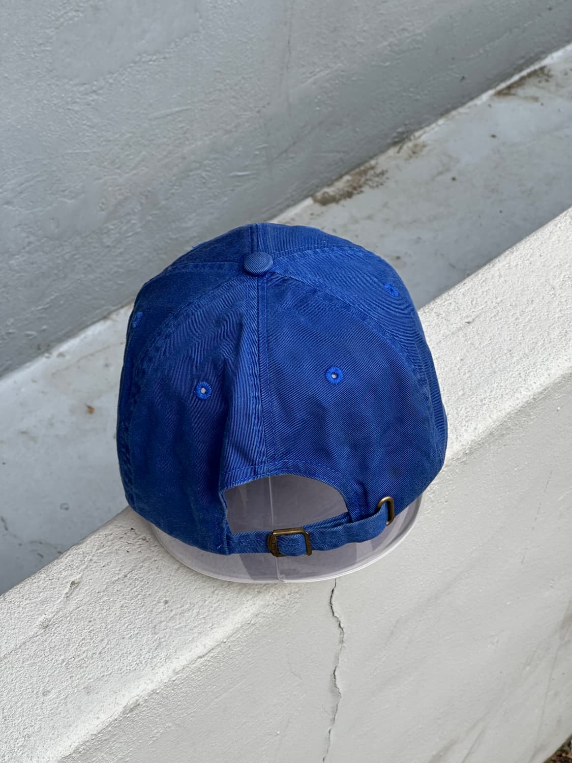 [F] 폴로 랄프로렌 빈티지 듀얼로고 빈티지 블루 볼캡 모자 상품이미지4