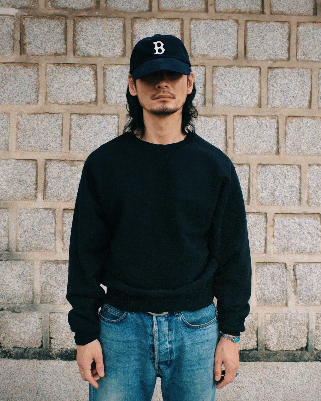 버드노트 스웻 셔츠 챠콜 상품이미지3