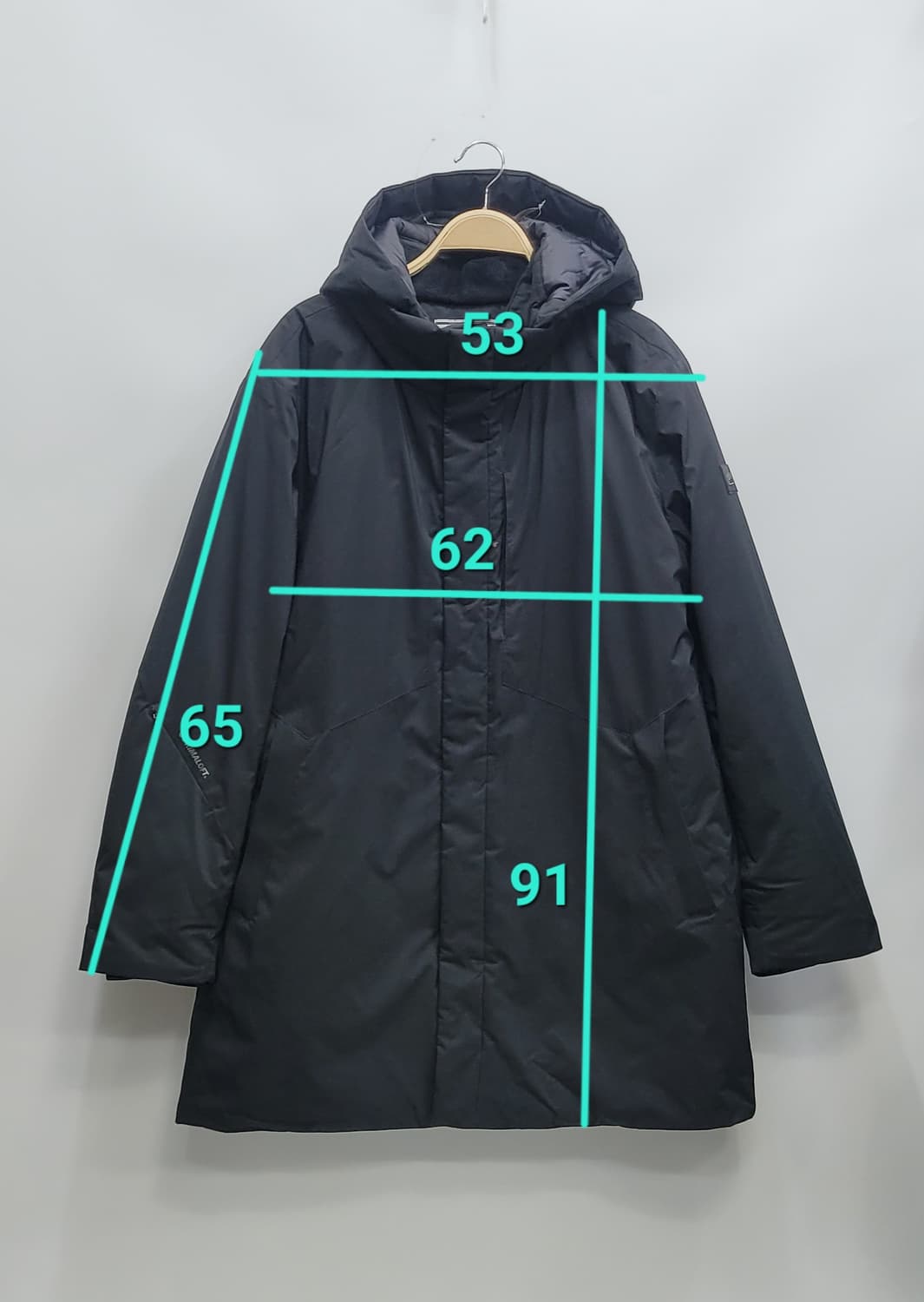 장미쉘 바스키아 23FW 후드 패딩 코트 / 남 110 블랙
 상품이미지10