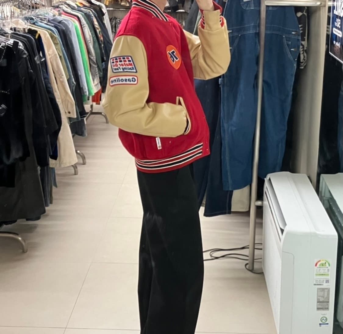 VTG 76 루브리컨츠 울 바시티 자켓 M  상품이미지10