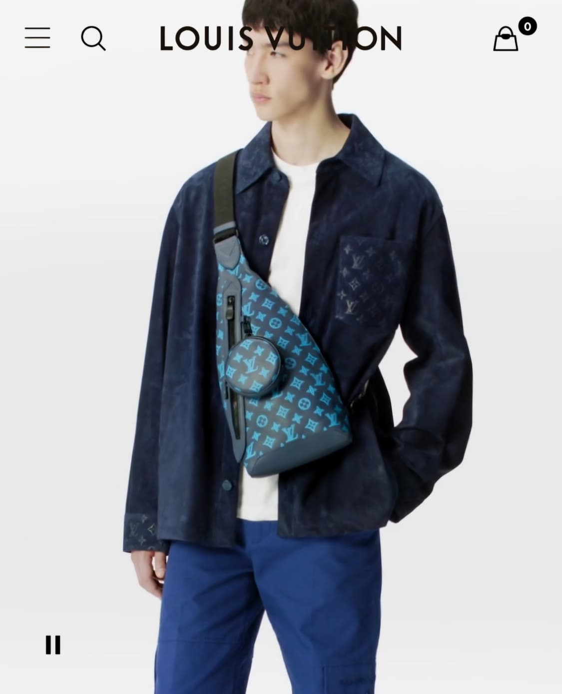 루이비통 올레더 듀오 슬링백 크로스백 리버블루 (새상품) 상품이미지2