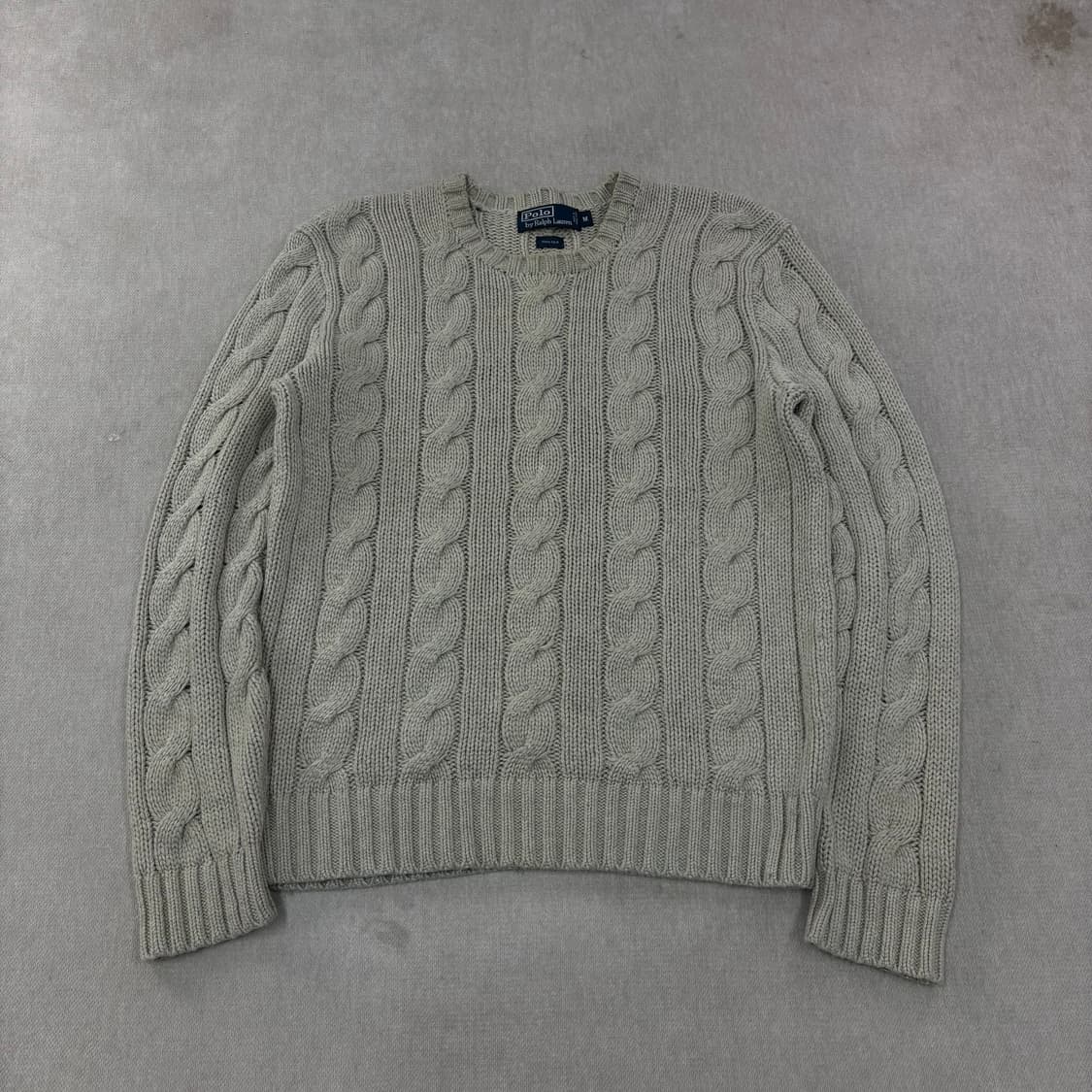 100 폴로 랄프로렌 실크 꽈배기 니트 상품이미지1