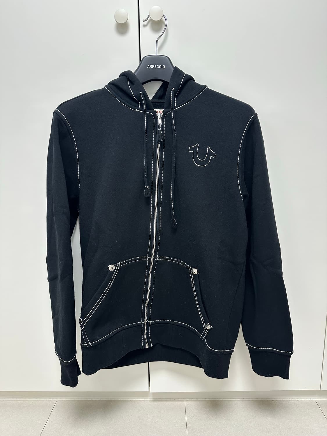 (새상품) 트루릴리젼 블랙 후드집업 M 상품이미지4