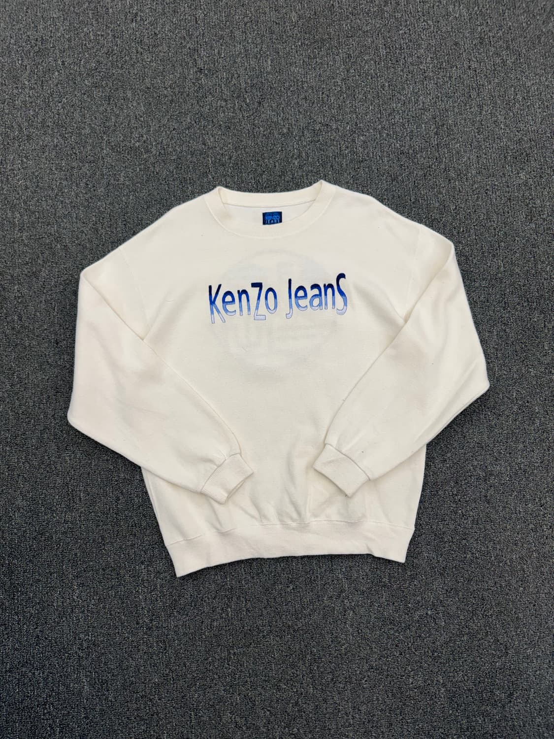 OS)KenZo Jeans 빈티지 로고 자수 니트 상품이미지2