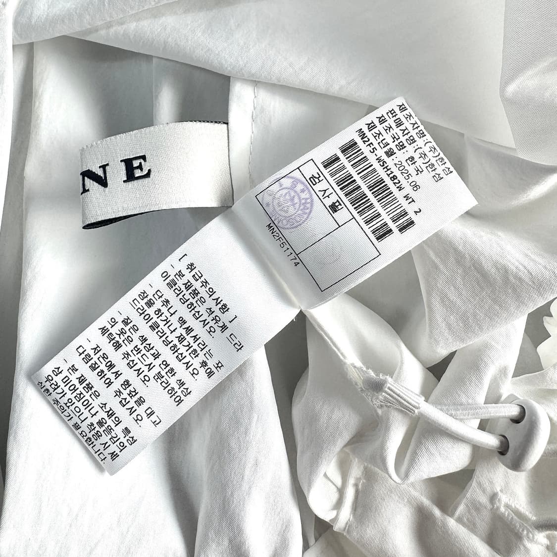 마인 2025 드로우스트링 핀턱 반팔 셔츠 상품이미지4