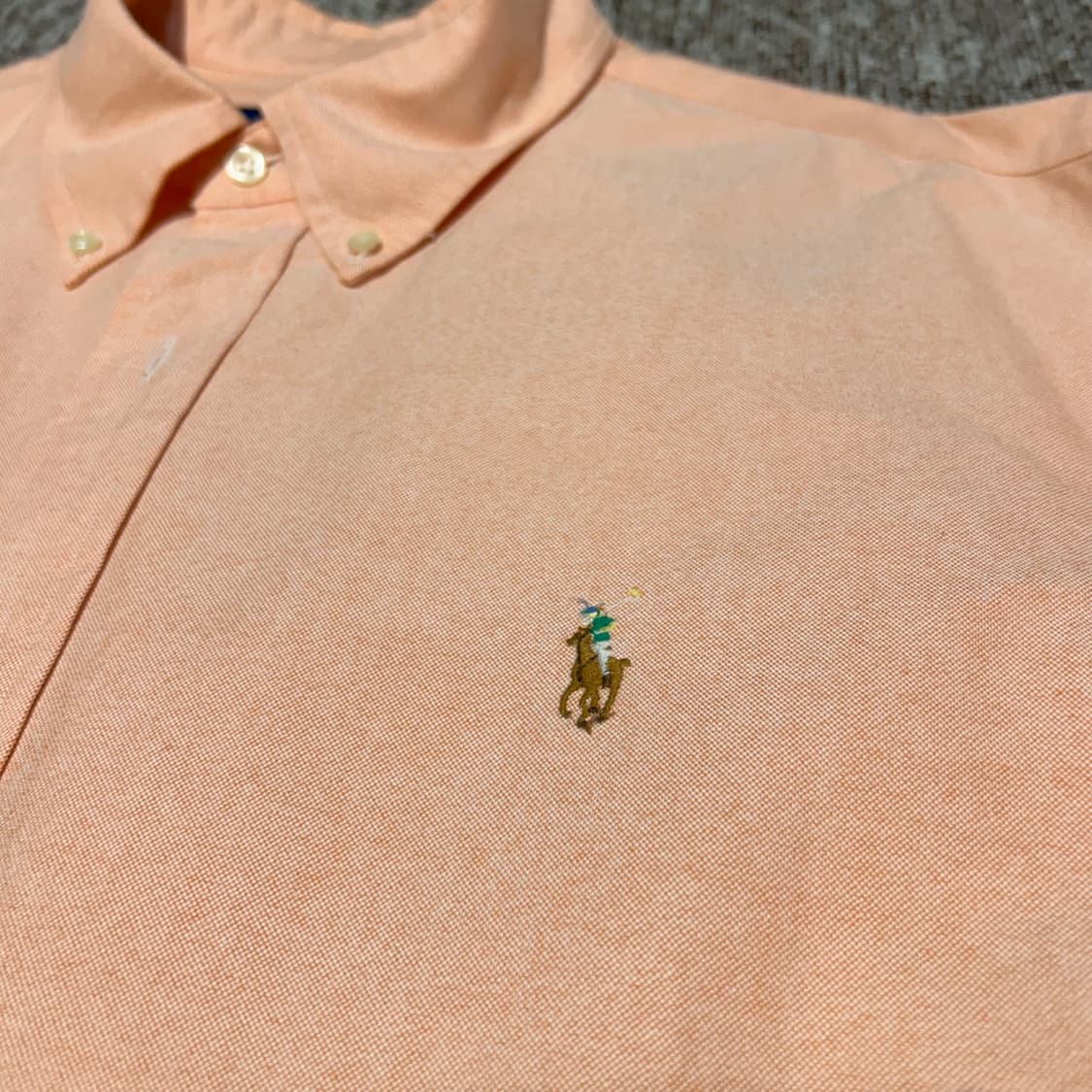 XL) 폴로 랄프로렌 인디핑크 솔리드 옥스포드 셔츠 상품이미지5