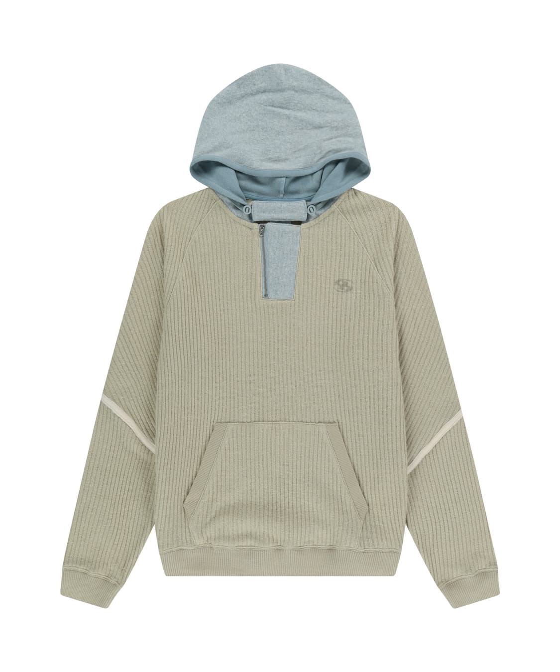 RIBBED HOODIE KNIT [BEIGE] 상품이미지1