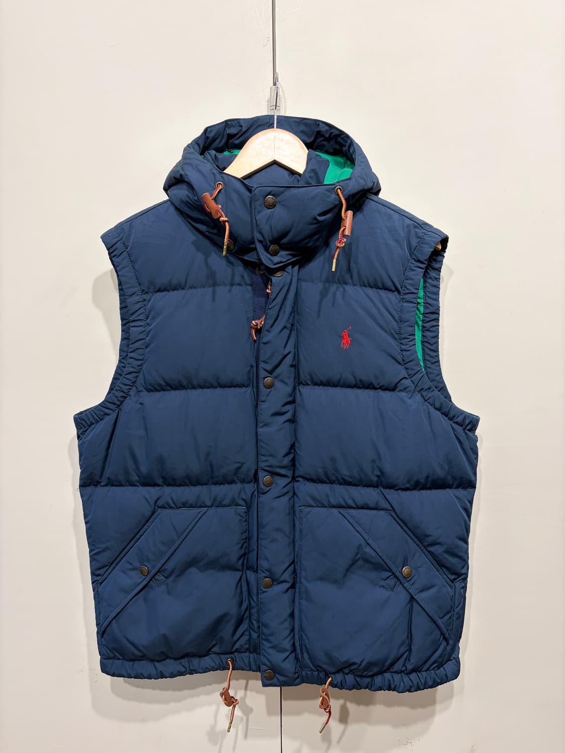 폴로 랄프로렌 후드 덕다운 패딩 조끼 상품이미지1