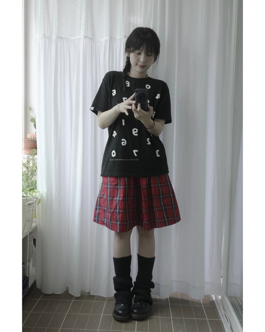 Tartan Checkered Skirt 상품이미지1