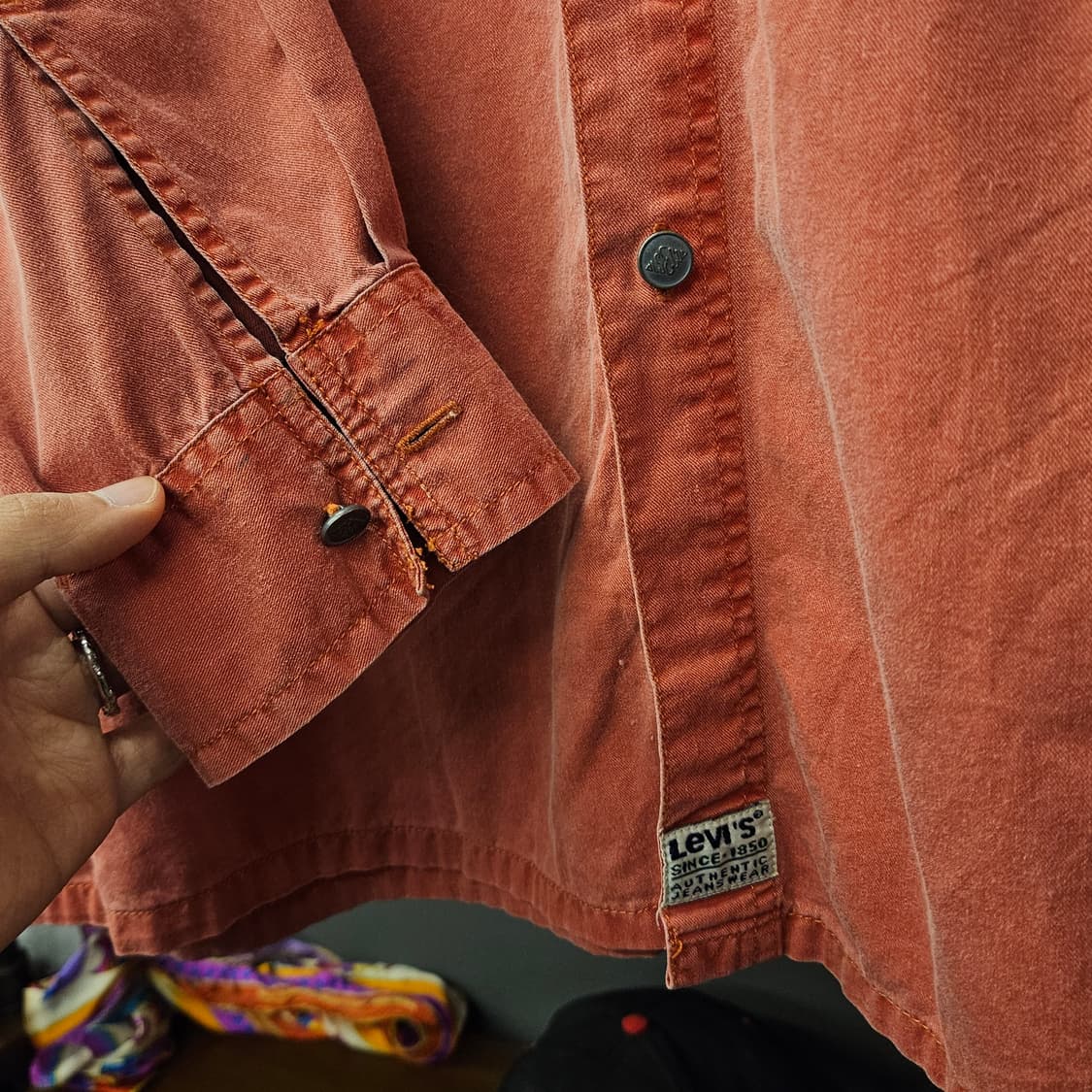 리바이스 블랙택 투포켓 러스티 페이딩 워크 셔츠 N1132 상품이미지4