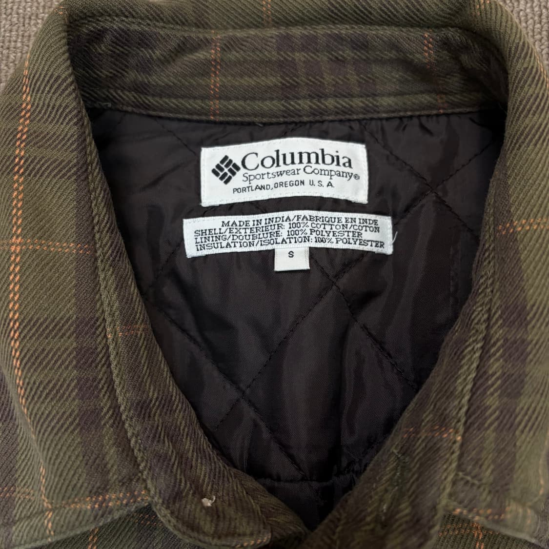 Columbia 콜롬비아 퀄팅 인디아 체크 셔츠  상품이미지2