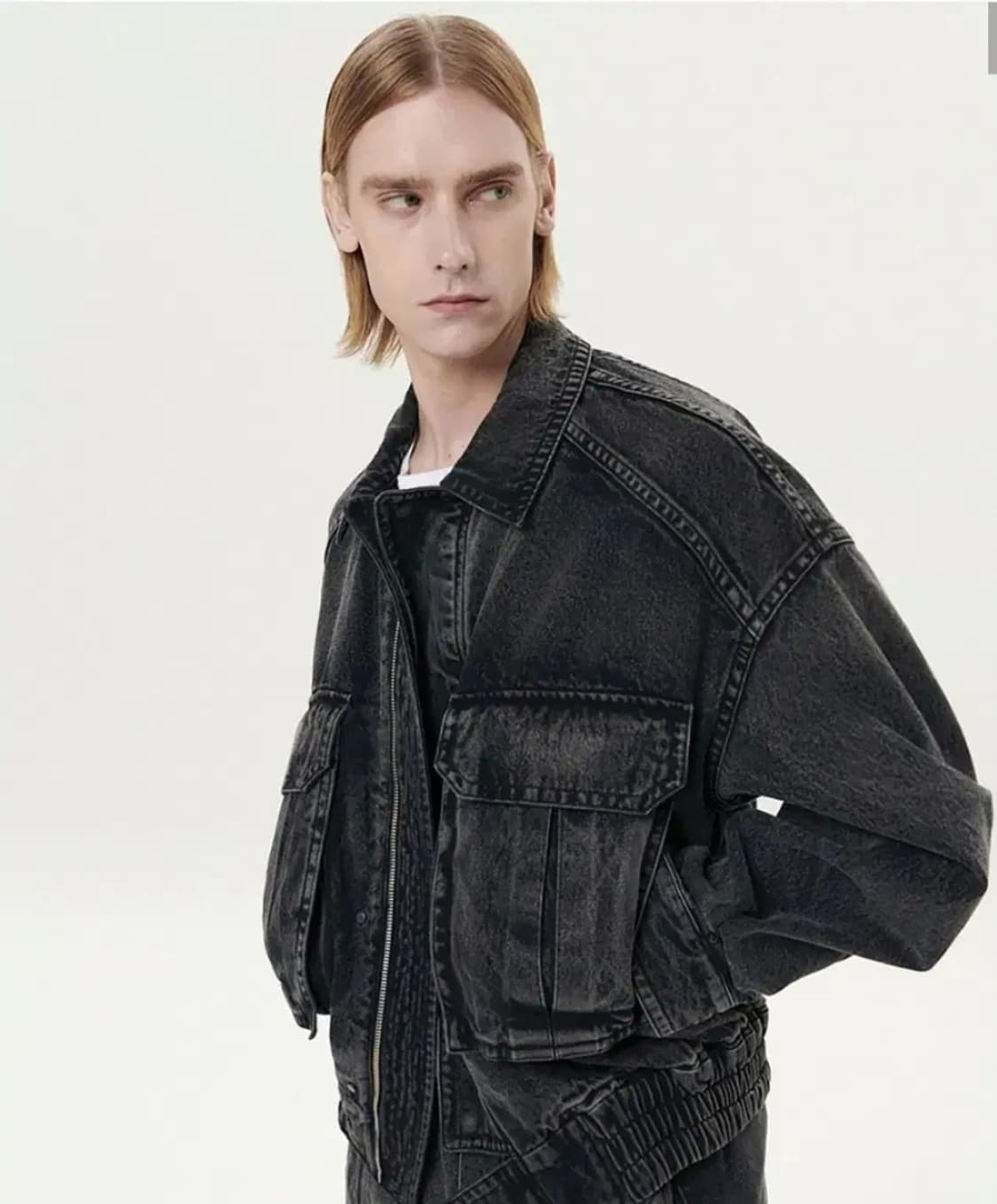 DNSR 디앤에스알 블랙 데님 트러커 상품이미지4