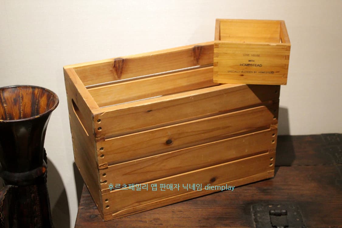 우드박스 2종 빈티지소품 인테리어소품 엔틱소품 카페소품 나무소품 원목 상품이미지1