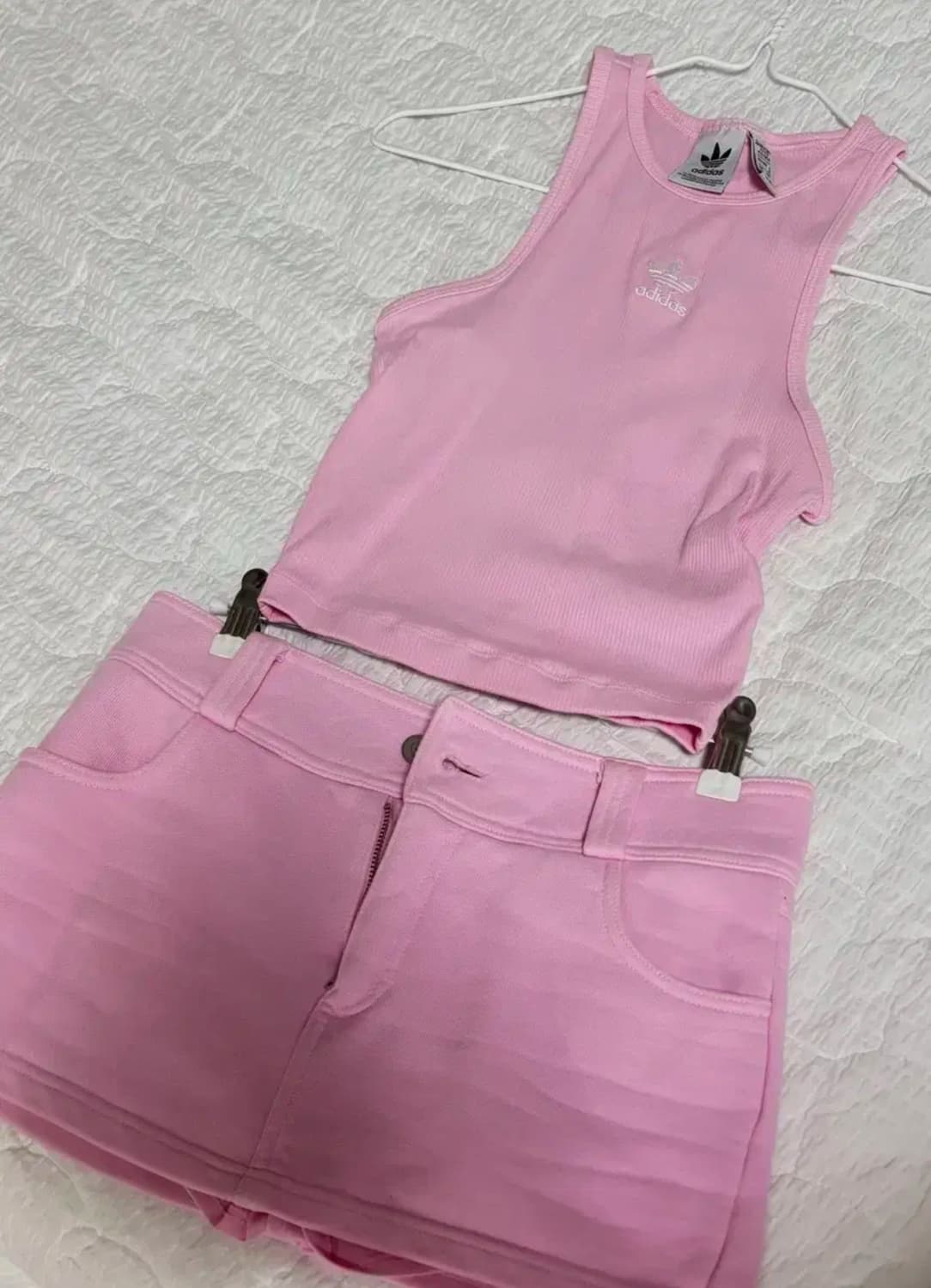 미스테리어스호텔 아디다스 스커트, 홀터탑 세트 상품이미지1