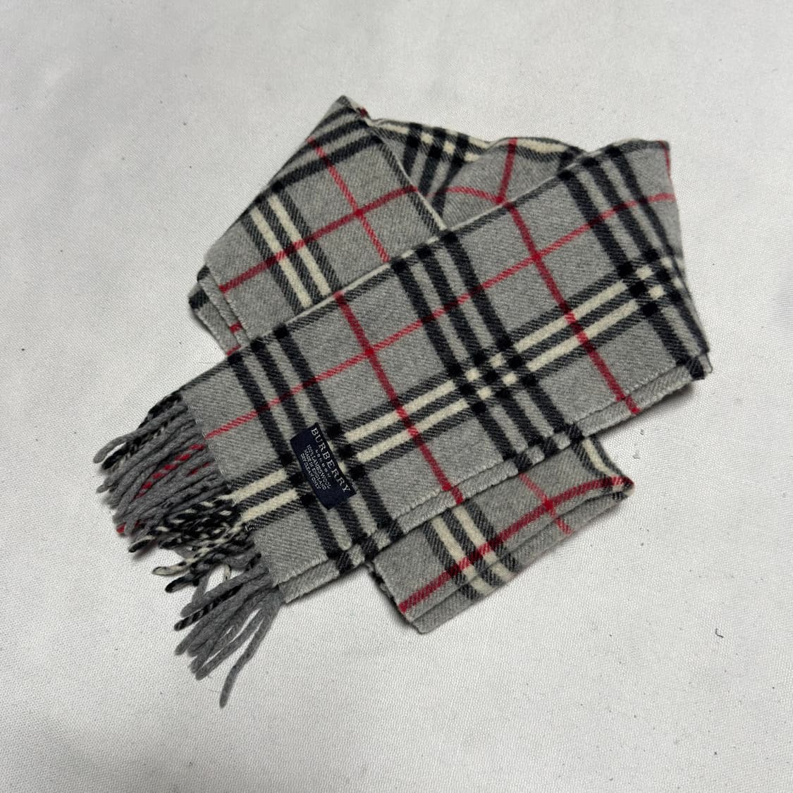 버버리 그레이 노바체크 램스울 머플러 상품이미지4